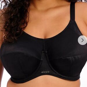 NWT Elomi Energise underwire sports bra, black, 38H